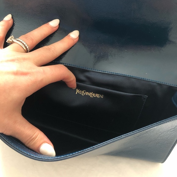 Saint Laurent Patent Leather Clutch - Picture 2 of 4